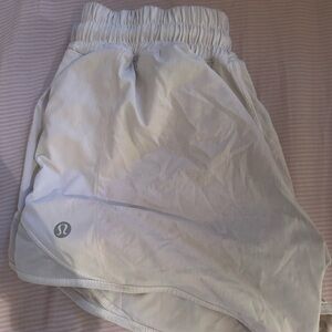 Lululemon White Athletic Shorts